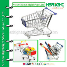 Modelo mini para carrinho de carrinho de compras de supermercado de metal